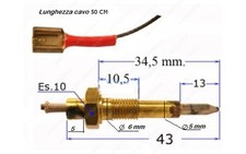 Termocoppia fuoco bruciatore